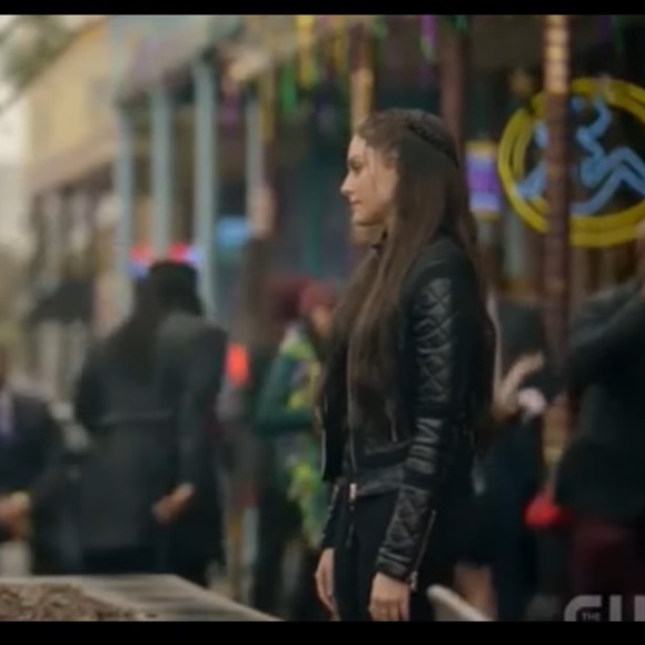 VINTAGE MOTO JACKET - BLANC NOIR - Picture 14 of 16